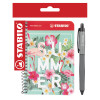 Pack: Libreta de Notas + Rollerball Gel Palette Negro